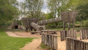 Adventure playground at the Dinton Pastures country park
